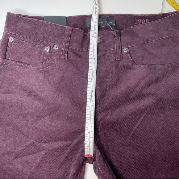 Club Monaco Super Slim Fit Corduroy Pants Burgundy - Picture 11 of 15
